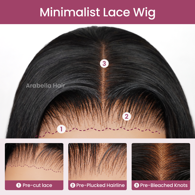 【BOGO】Arabella 13x4 Frontal Lace Auburn Highlights on Black Hair Loose Deep Wave Wig Invisible Knots Realistic Hairline