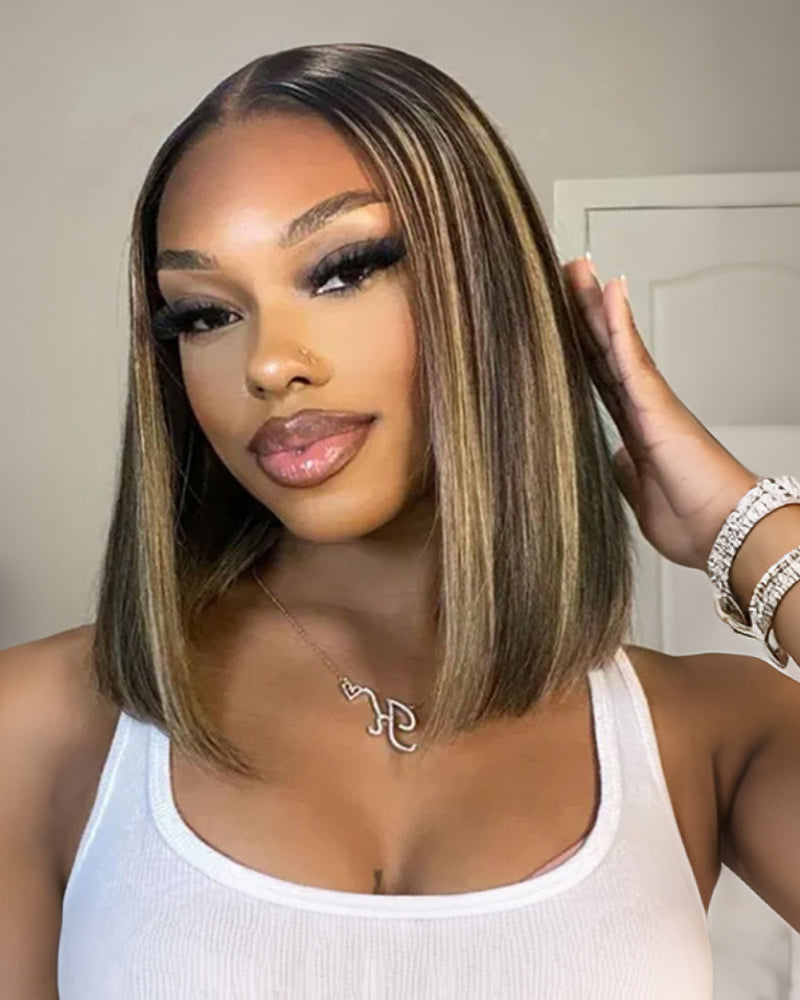 $209 = 3 WIGS | 12inch 6x6 Lace Straight Auburn Highlights On Black Hair Plus 12inch 6x5 Glueless Straight Auburn Highlights On Black Hair Plus 18inch 4x4 Lace Deep Wave Natural Black