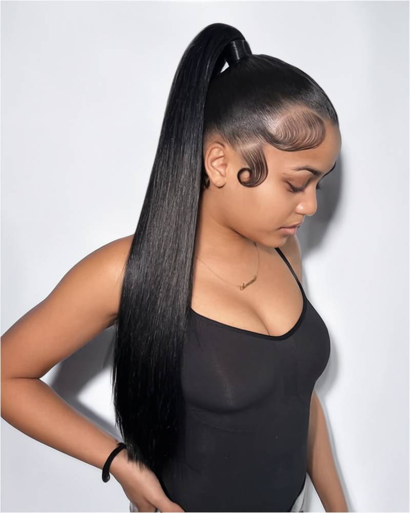 Arabella Upgrade 360 Full Lace Glueless Silky Straight/Body Wave/Jerry Curly Wig Invisi Drawstring Natural Black Pull & Go