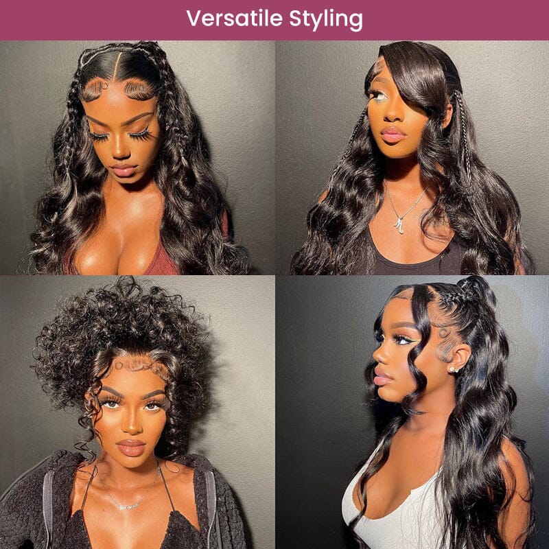 【$299 = 2 WIGS】Arabella 360 Full Lace Glueless Silky Straight Wig Invisi Drawstring Natural Black Pull & Go