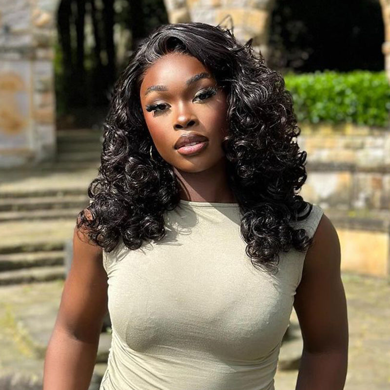 Arabella 6x5/6x6/13x4 Lace Glueless Body Wave Wig Pre-cut Lace Natural Black Beginner Friendly