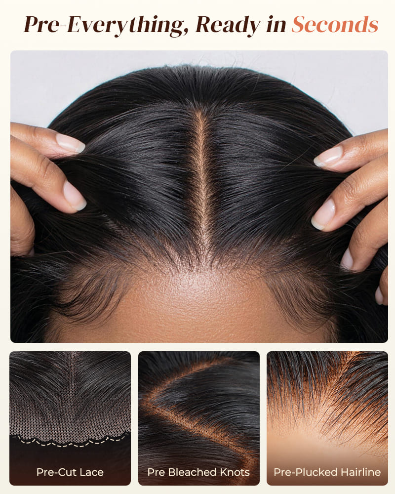 Arabella 13x5 Lace Glueless Bohemian Curl Bob Wig With Pre-Cut Lace Invisible Knots Natural Black Virgin Hair Wig