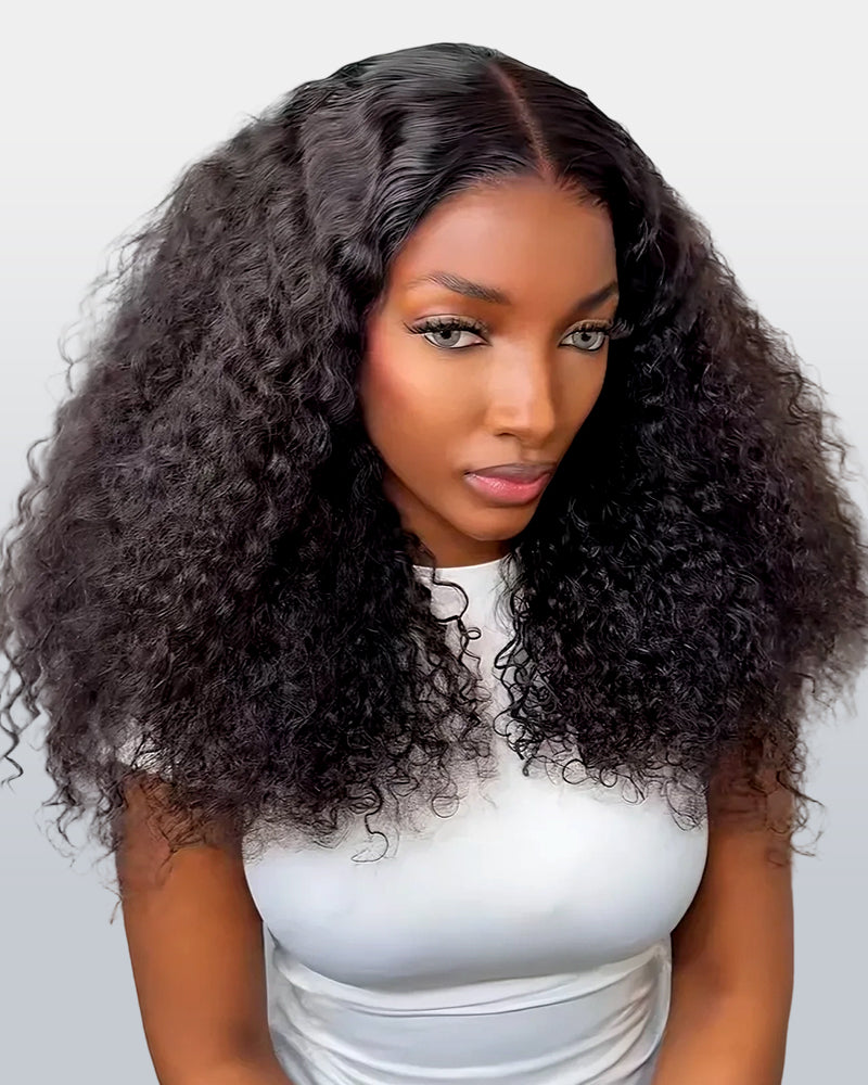 Jerry Curly Glueless Wig With Drawstring
