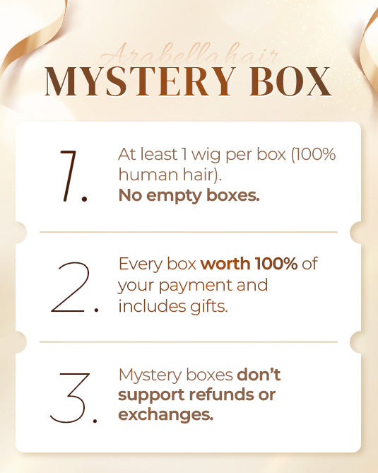 Arabella Mystery Box – $99 for 1 Random Wig (18-30" Human Hair) Worth $299-$437