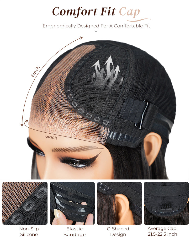 Black Wig Lace Cap Design Details