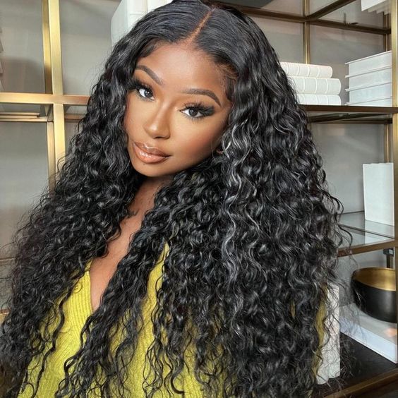 Arabella 【30" Super Sale】 6x5 Invisible Knots Glueless & 13x4 Lace Front Pre-Bleached Knots Natural Black Body Wave/Straight/Curly Human Hair Wig