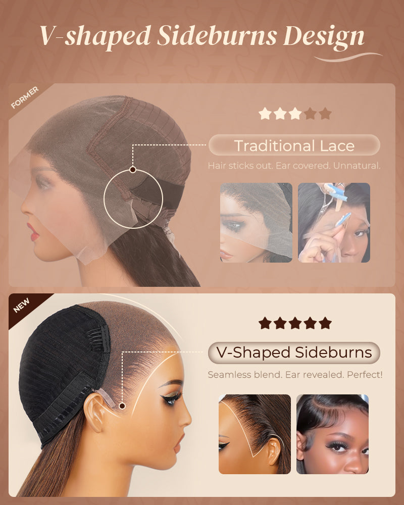 natural hairline pre-cut lace blonde ombre human hair wigs arabella hair