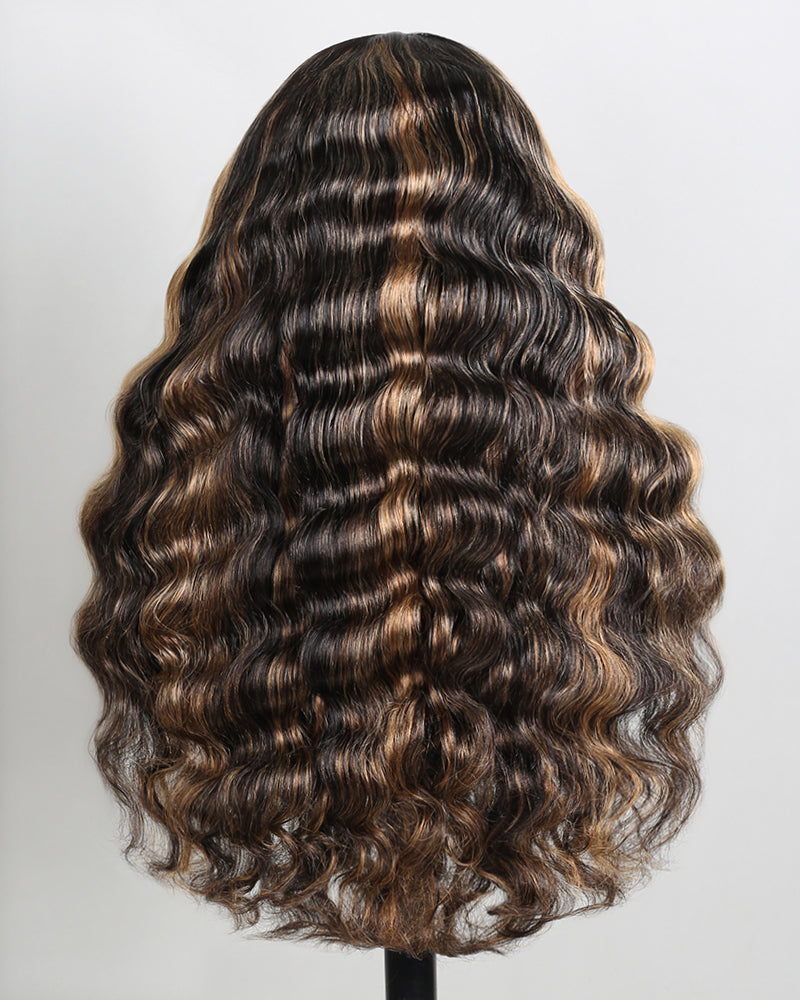 Arabella Balayage Natural Loose Wave Wigs Back
