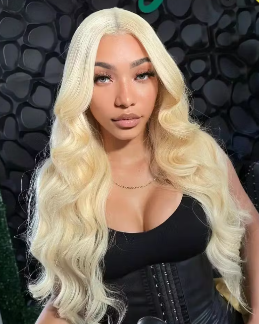 【Subscriber Deal】Arabella 13x4 Frontal Lace & 6x5 Invisible Knots Glueless 613 Blonde Body Wave Wig Invisible Knots Realistic Hairline