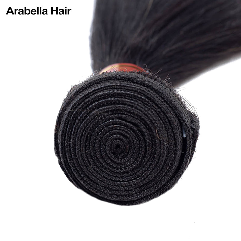 Human hair wig {15A 3Pcs} Double Drawn Straight Full End Unprocessed Natural Black 3 Bundles/pack Human Hair Extensions - arabellahair.com