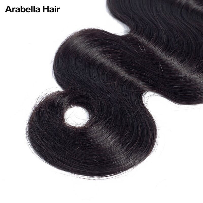 {15A 3Pcs} Body Wave Virgin Human Hair Weave 3 Bundles/pack 15A Grade Natural Black Arabella Hair