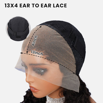 000 13x4 Lace Loose Body Wave Easy-Wear Natural Hairline Upgrade HD Lace Bleached Knots Natural Black Human Hair Wig Beginner-Friendly