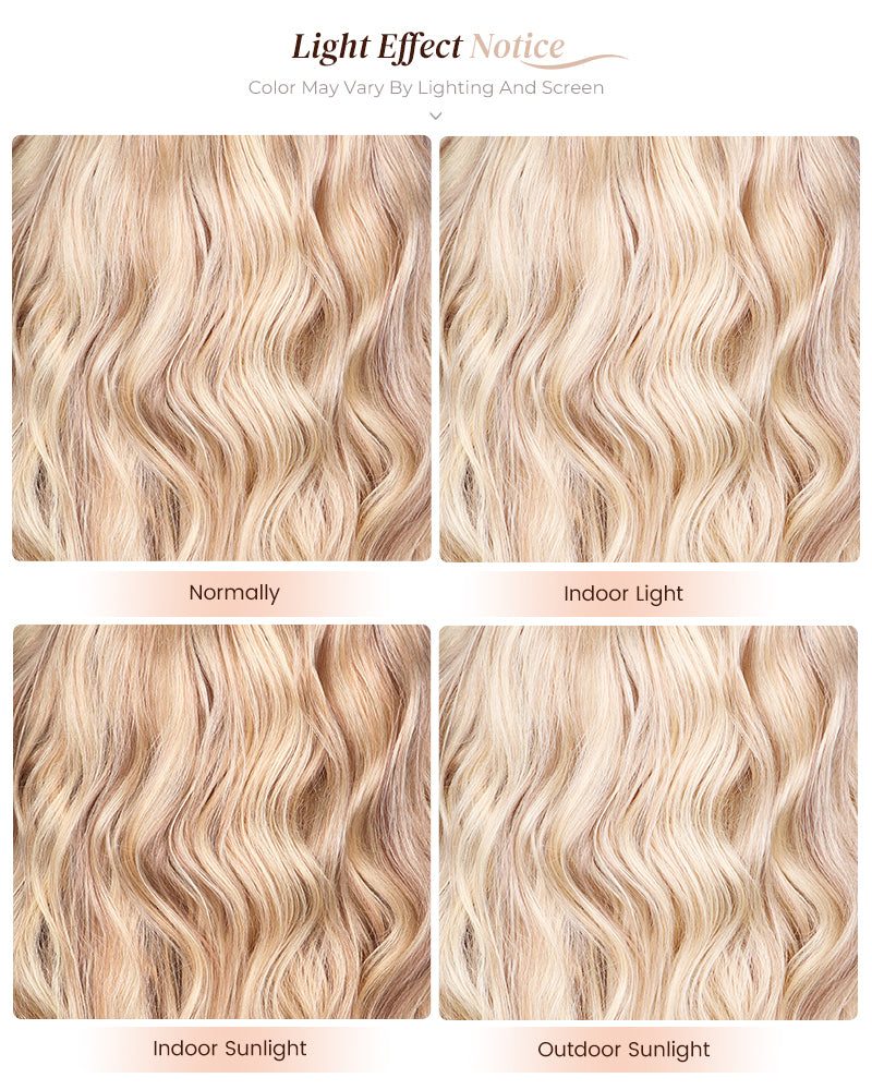 Arabella 13x6 Three-Go™ Glueless Blonde Highlight Loose Body Wave/Silky Straight Wig With Drawstring For Beginner