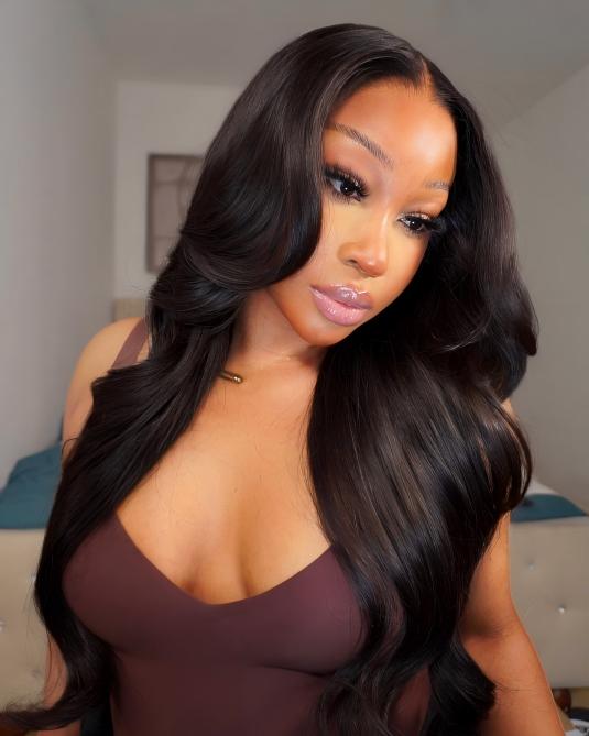 $100-$50 | Arabella 13x6 Pre-Everything Glueless/6x5 Glueless Lace Closure/360 Full Lace Natural black Body Wave Wig