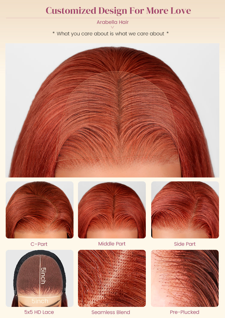 Parting Options and Wig Design Details