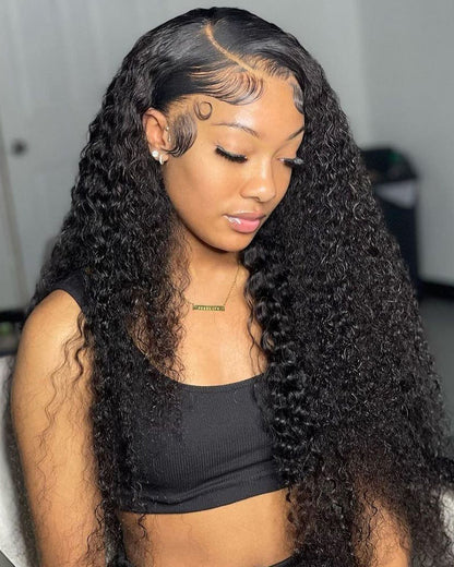 Arabella Upgrade 360 Full Lace Glueless Silky Straight/Body Wave/Jerry Curly Wig Invisi Drawstring Natural Black Pull &amp; Go