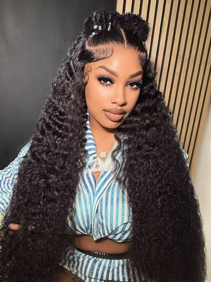 Arabella Upgrade 360 Full Lace Glueless Silky Straight/Body Wave/Jerry Curly Wig Invisi Drawstring Natural Black Pull &amp; Go