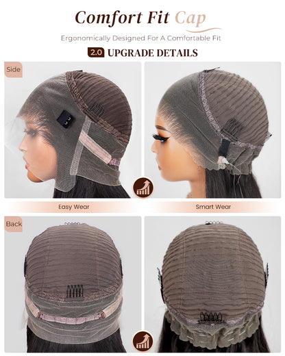 Side and Back View of 360 Lace Wig