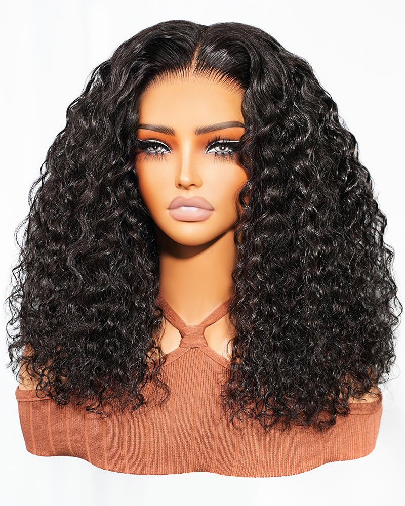 3D Lace Half Wig Water Wave Wig