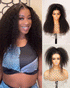 3D Lace Half Wig Jerry Curly Wig