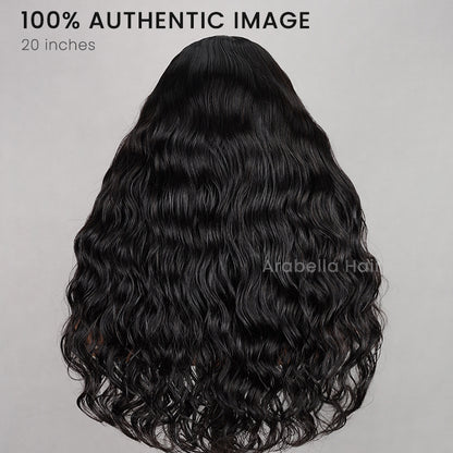 Arabella 6x5 invisible knots Glueless Deep Wave Wig Pre-cut Lace Natural Black Beginner Friendly