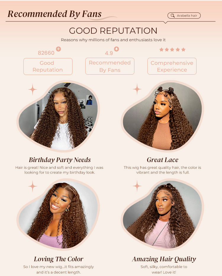 Woman Wear Water Wave Wig on Different Occasion