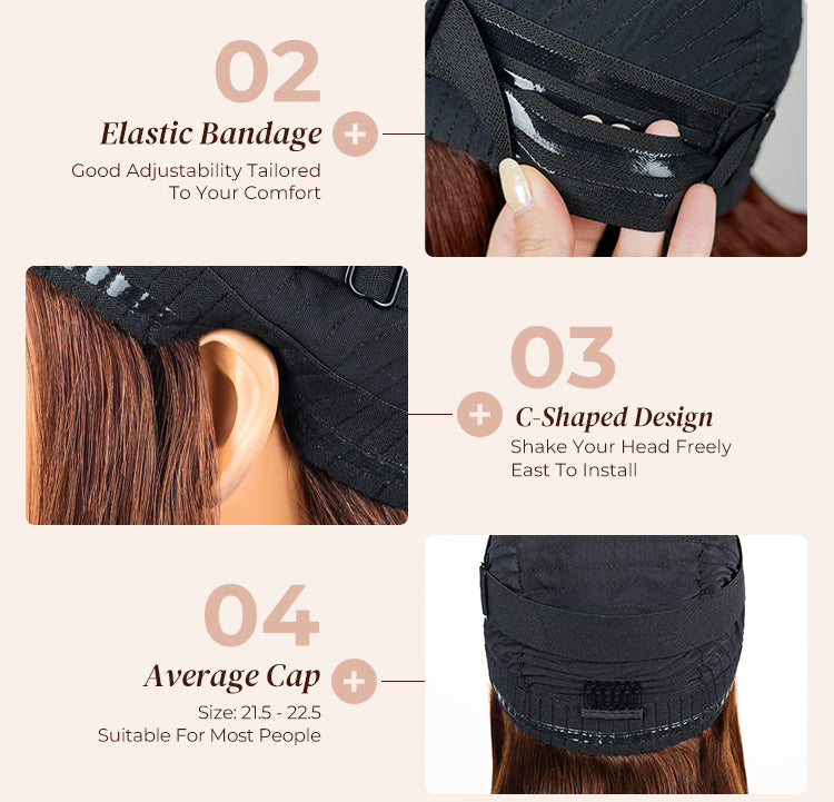 Dark Brown Wig Cap Design Details