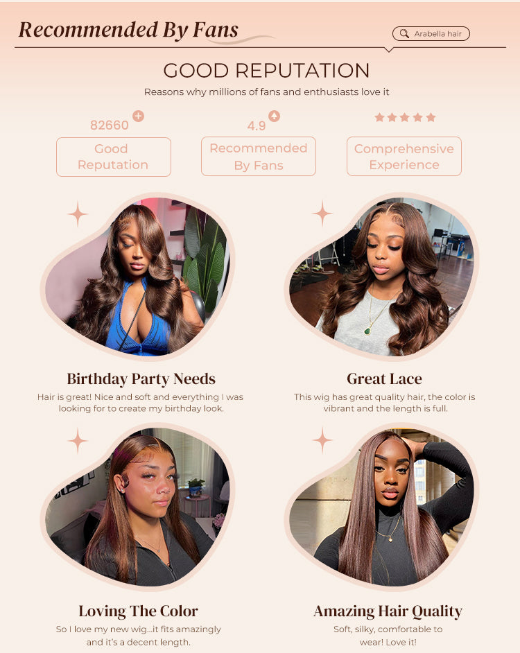 Dark Brown Wig Recommended by Fans