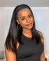 Arabella $79 Final Deal Price Varied Lace Natural Black/Balayage Highlight Straight/Curly Wig 18" Non-Lace Natural Black Straight Headband Wig