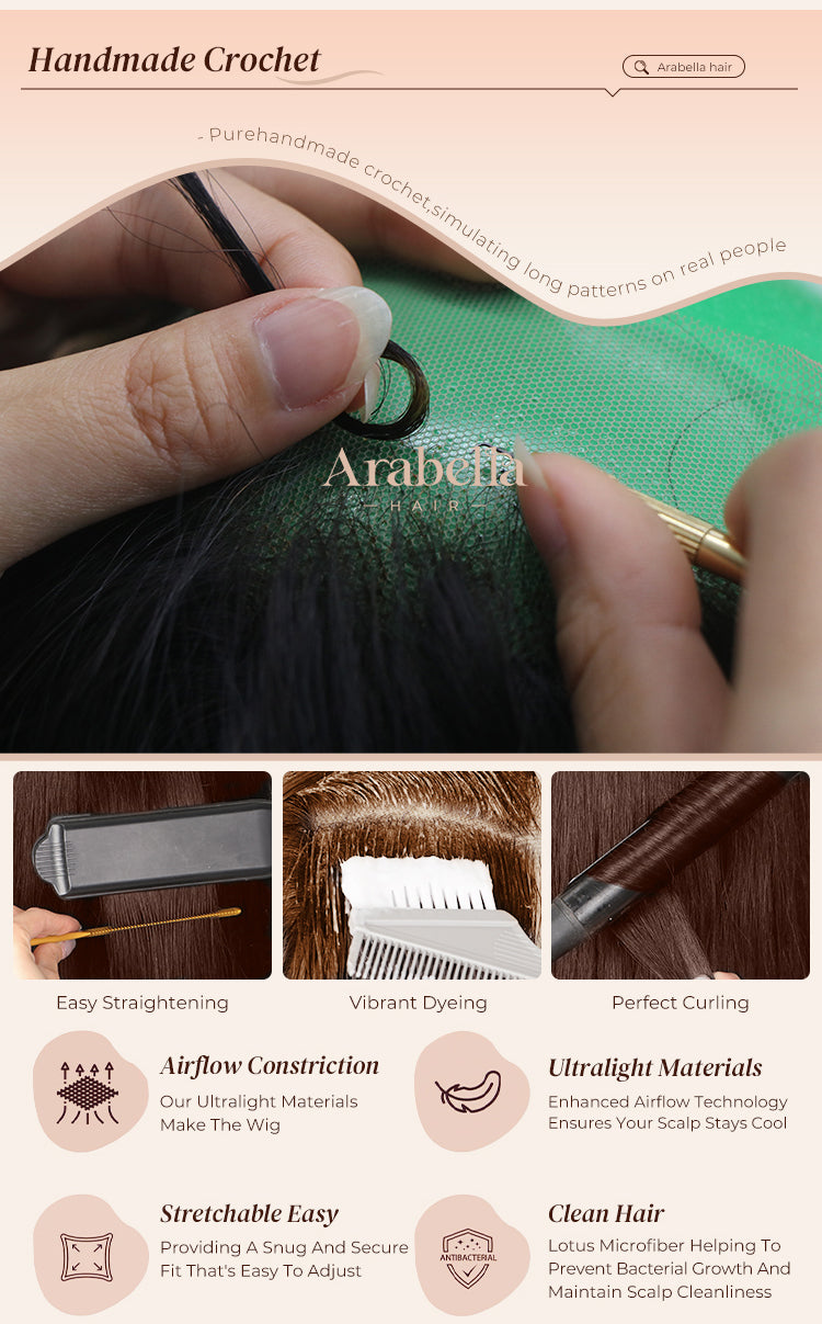 Dark Brown Wig Creation Poster