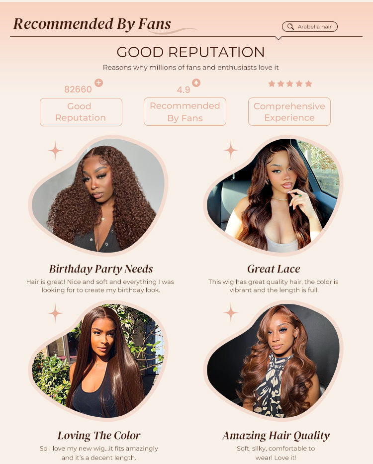 Woman Wearing Chestnut Dark Brown Human Wig