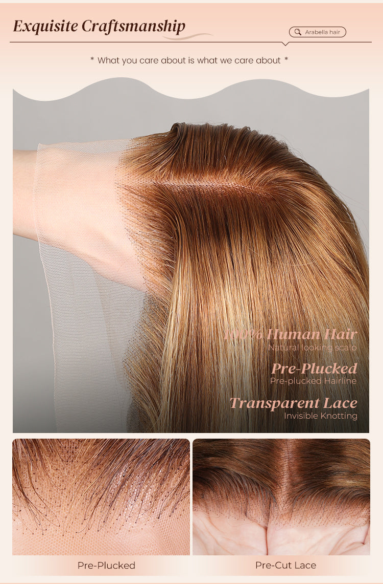 Close-up of Natural Hairline on Lace Front Wig