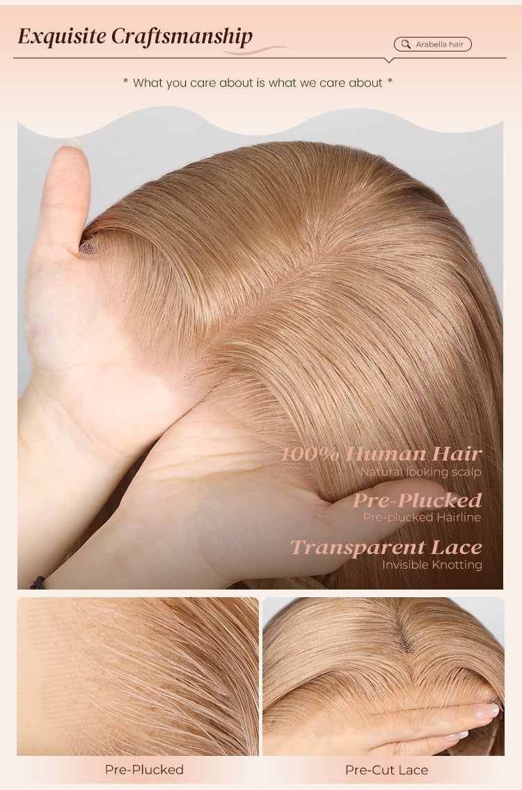 Ash Honey Blonde Wig Craftsmanship