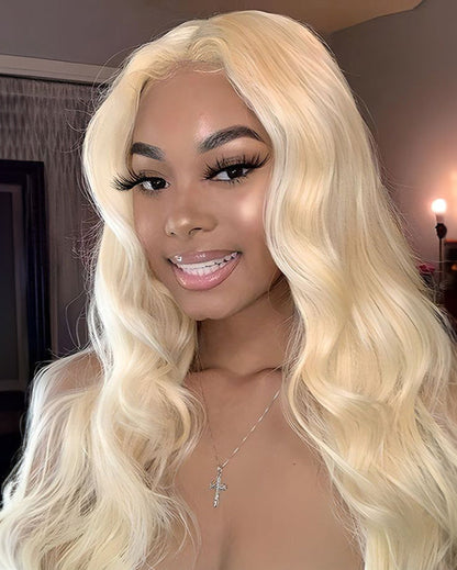 Arabella 6x5 invisible knots Glueless 613 Blonde Body Wave Wig Pre-cut Lace Beginner Friendly