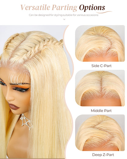Arabella 6x5 invisible knots Glueless Milk Tea Brown Ombre Straight Wig Pre-cut Lace Beginner Friendly