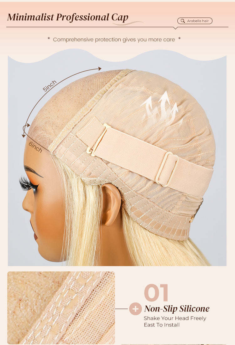 Blonde Body Wave Wig Cap Design