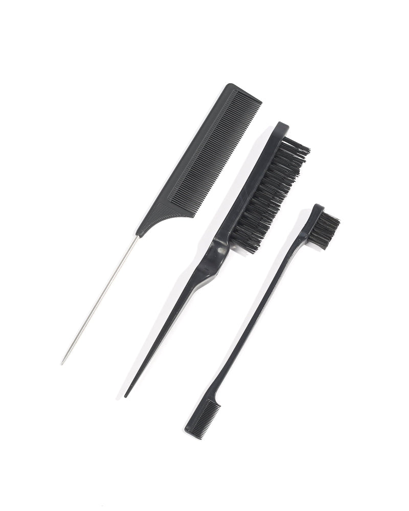 Arabella 3 Pack Rat Tail Combs Set