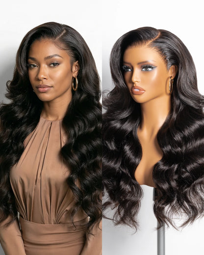 Arabella Black HD Lace Human Hair Wig | Invisible Lace, Natural Hairline