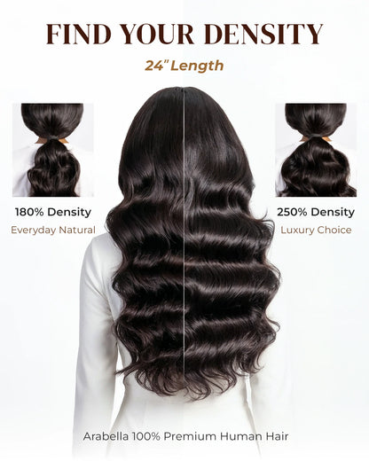 Arabella High‑Density Human Hair Wig | Full Volume, Natural Look, Thick Ends