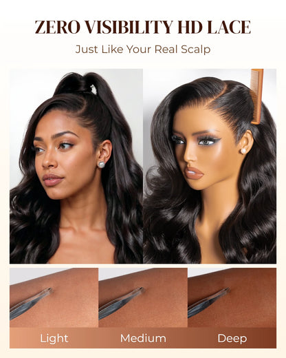 Arabella Zero‑Visibility HD Lace | Scalp‑Melt Finish, Undetectable Hairline