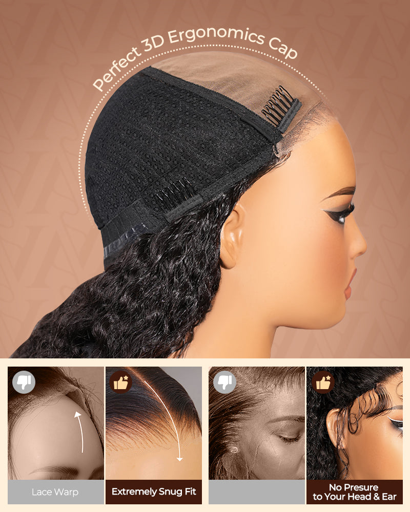 Arabella 3D Lace Half Wig Jerry Curly Wig