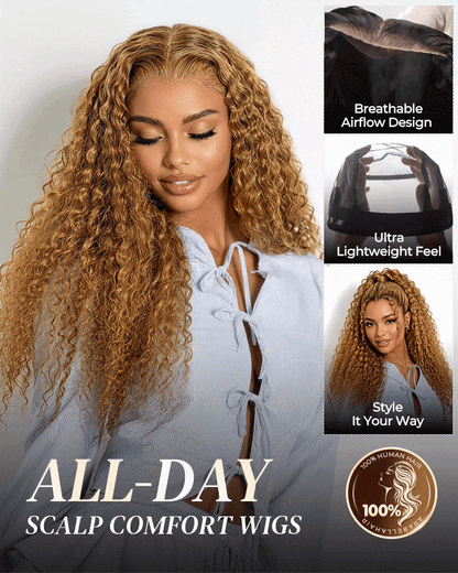 Arabella 13x6 Three-Go™ Honey Blonde Glueless Wig 