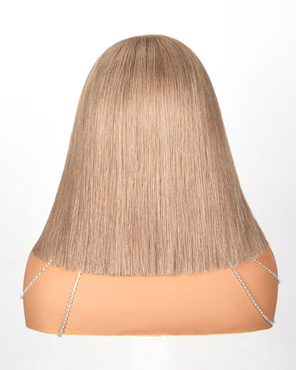 Arabella 6x5 Invisible Knots Glueless Milk Tea Brown Straight Bob Wig Pre-cut Lace Beginner Friendly