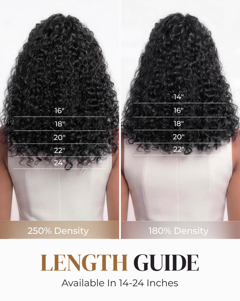 Arabella Jerry Curly with Burmese Curly Ponytail Natural Black Hair Extensions Instant Volume 100% Human Hair