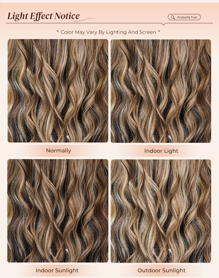 Outdoor and Indoor Color Contrast of Blonde-Balayage-human-wig