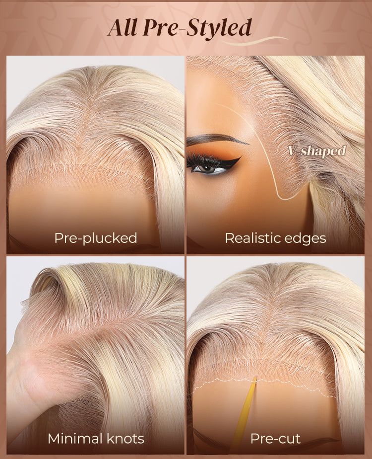 Blonde Highlight Loose Body Wave Wig