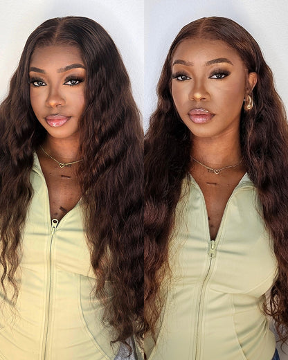 Chocolate Brown Glueless Wig Bohemian Curl
