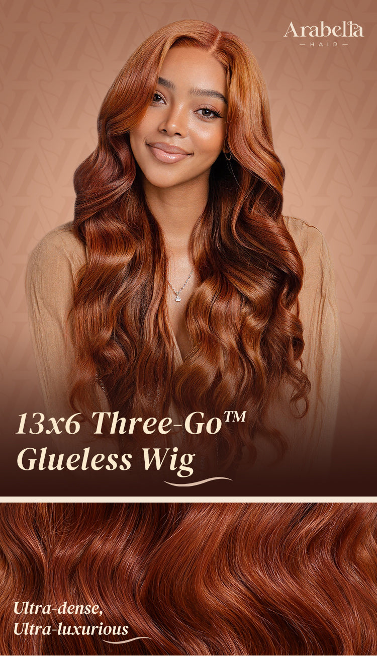 Dark Copper Ginger Glueless Wig