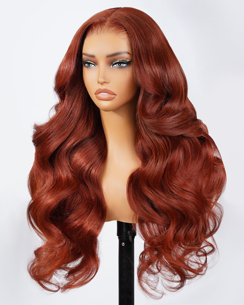 $200-$100 | Arabella 13x6 Three-Go™ Glueless Reddish Brown Loose Body Wave Wig