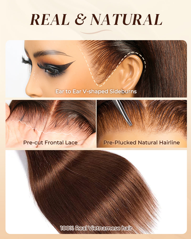 Arabella 13x6 Three-Go™ Ombre Highlight Honey Blonde Glueless Wig Body Wave With Drawstring 100% Human Hair Wig